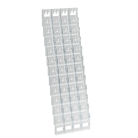 Azar Displays 48-Pocket Trifold Wall Mount. Inside Dimension: 4.375"W 252327